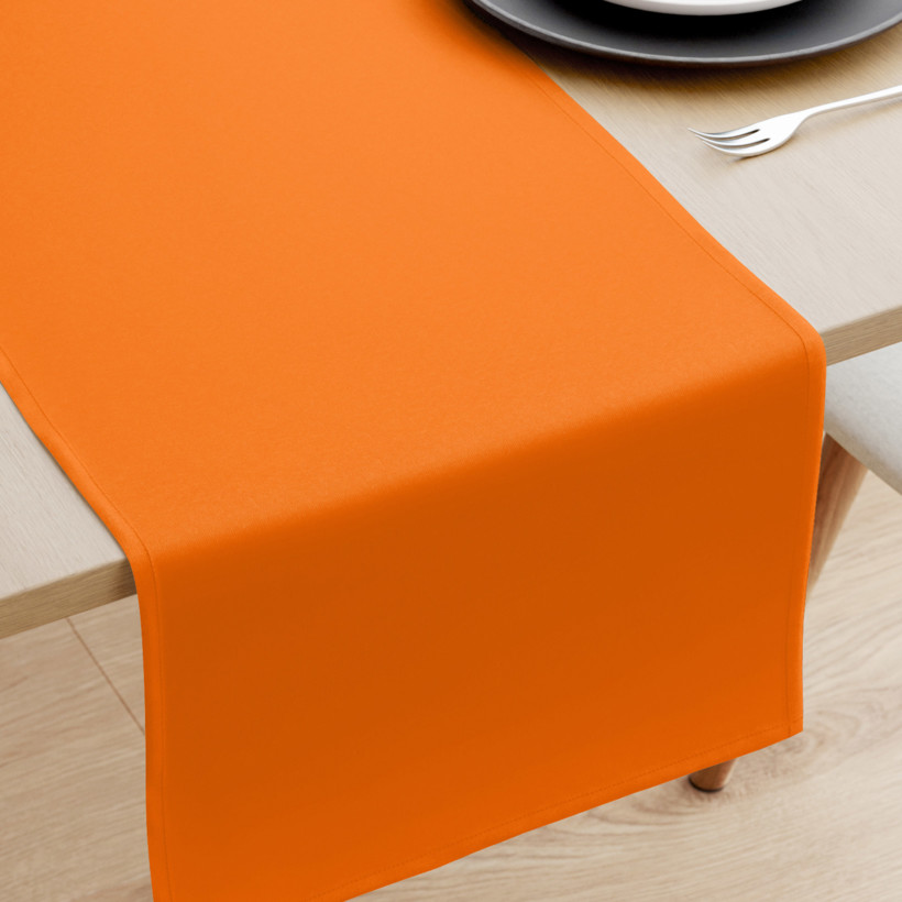Bieżnik na stół z płótna bawełnianego - pomarańczowy