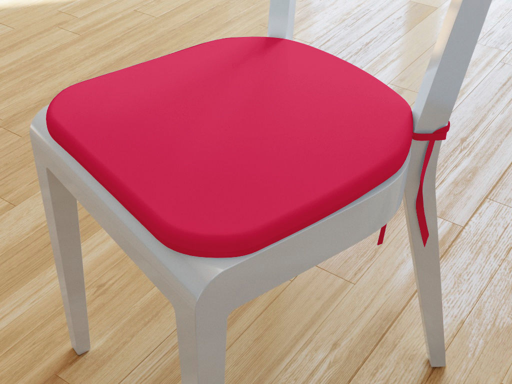 Zaokrąglona poduszka na krzesło 39x37 cm Suzy - malinowa