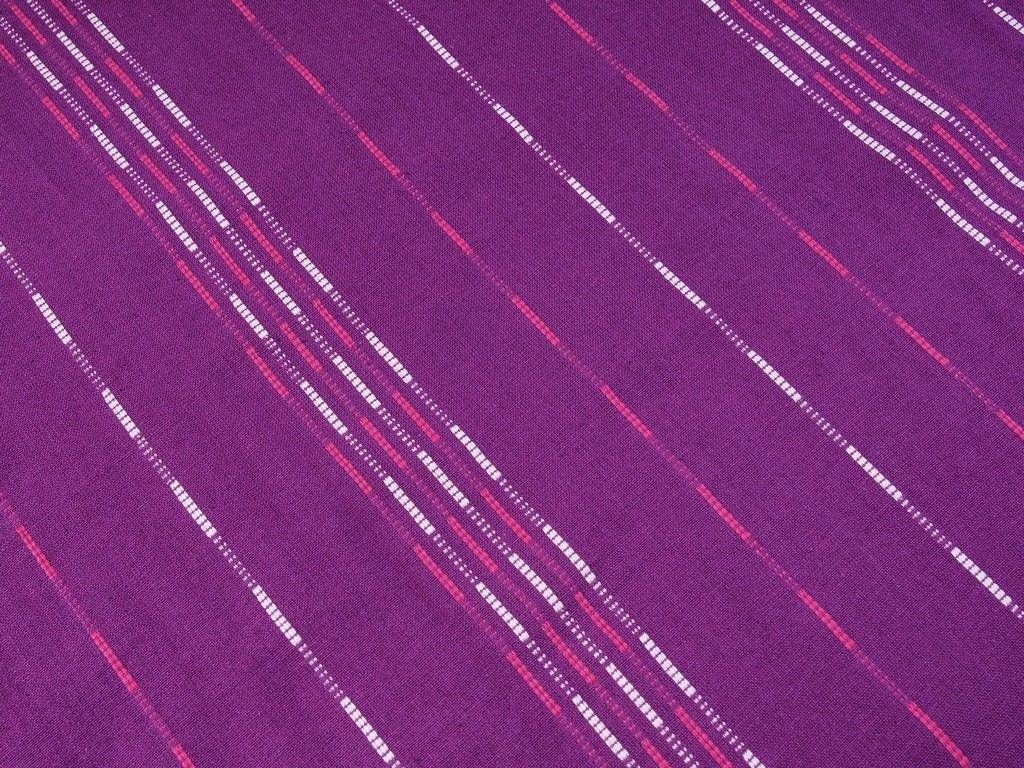 Mocna tkanina bawełniana Kanafas 230 g/m2 - fioletowa w paski