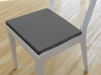 Kwadratowa poduszka na krzesło 38x38 cm Suzy - ciemnoszara