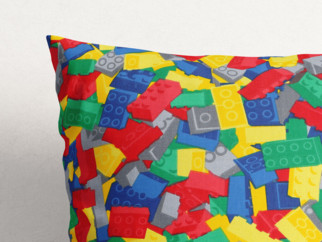 Poszewka na poduszkę bawełniana dla dzieci - kolorowe klocki