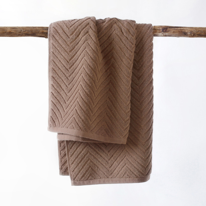 Ręcznik frotte Bali - brązowy
