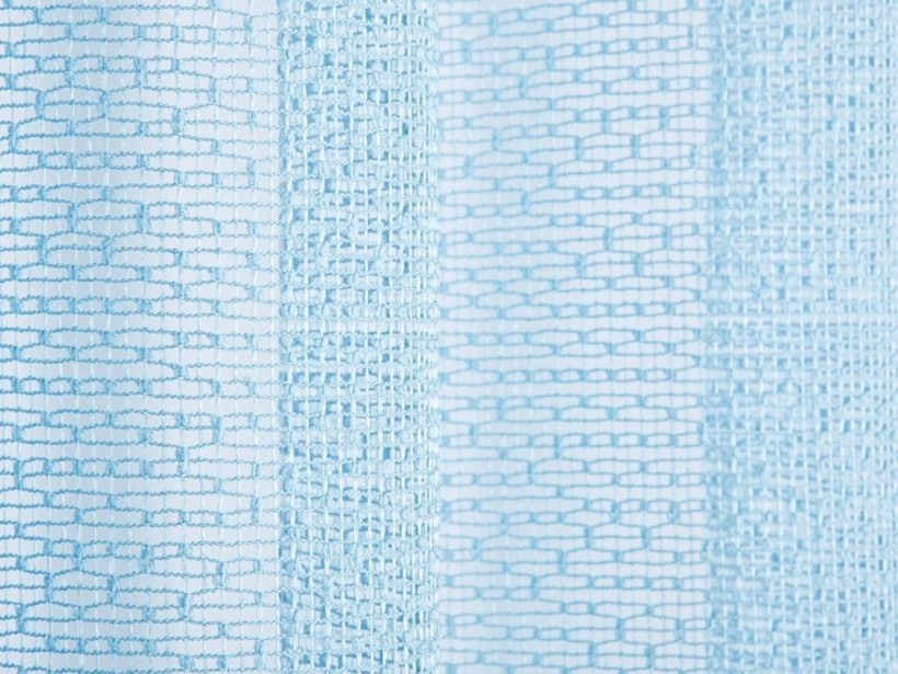 Firana żakardowa na metry - wzór 004 błękitna siatka