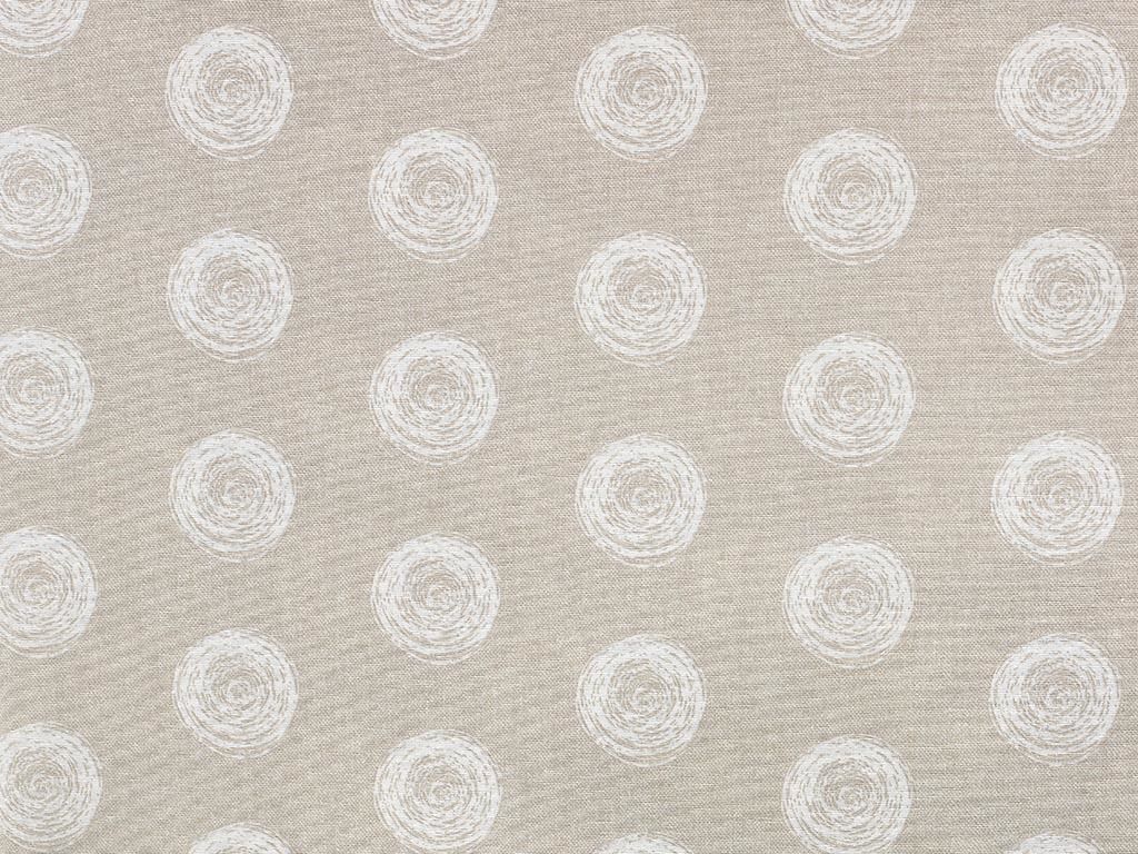Tkanina dekoracyjna Loneta - malowane kręgi