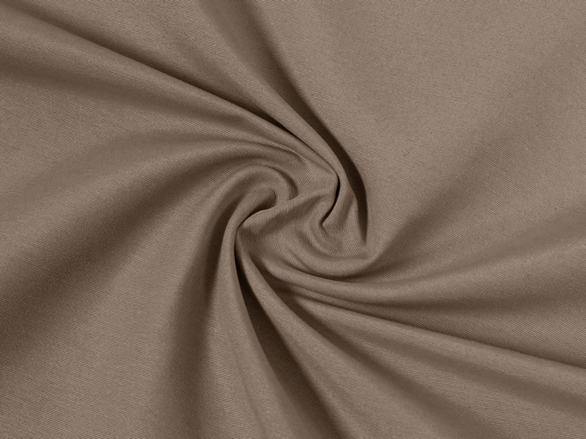 Tkanina dekoracyjna jednokolorowa Loneta - brązowoszara