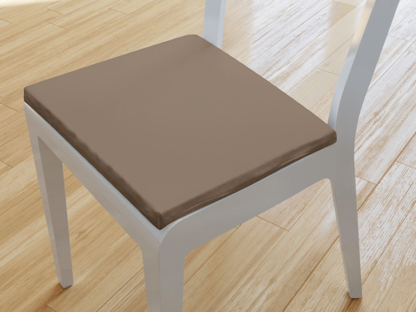 Kwadratowa poduszka na krzesło 38x38 cm Suzy - brązowa