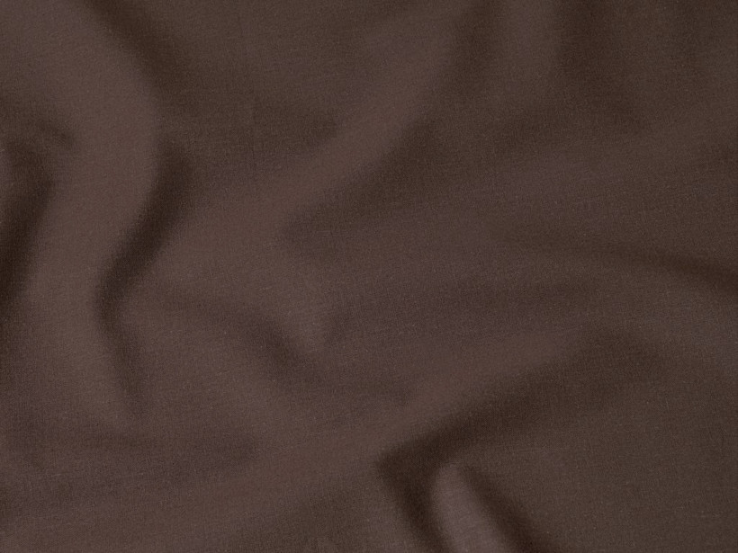 Płótno bawełniane jednokolorowe Suzy - ciemnobrązowe