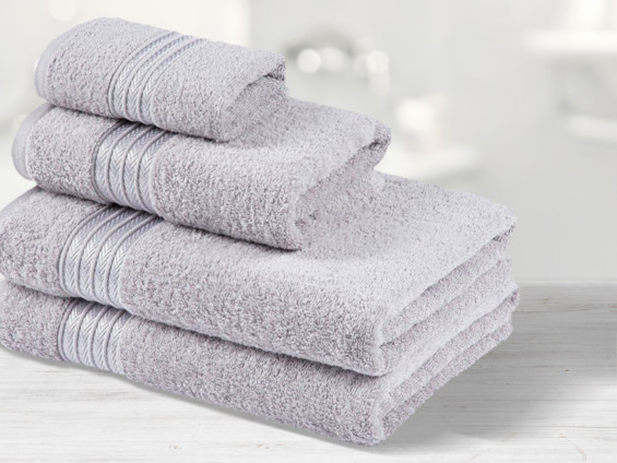 Ręcznik kąpielowy frotte Kaya - jasnoszary