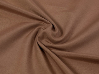 Tkanina dekoracyjna jednokolorowa Loneta - brązowa - szer. 140cm