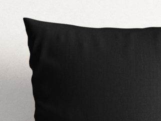 Poszewka na poduszkę bawełniana - czarna