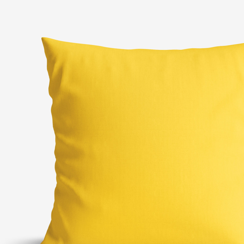 Poszewka na poduszkę bawełniana - żółta