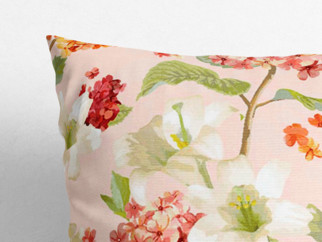 Poszewka na poduszkę dekoracyjna Loneta - wiosenne kwiaty