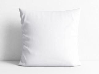 Poszewka na poduszkę dekoracyjna Rongo Deluxe - biała z satynowym połyskiem