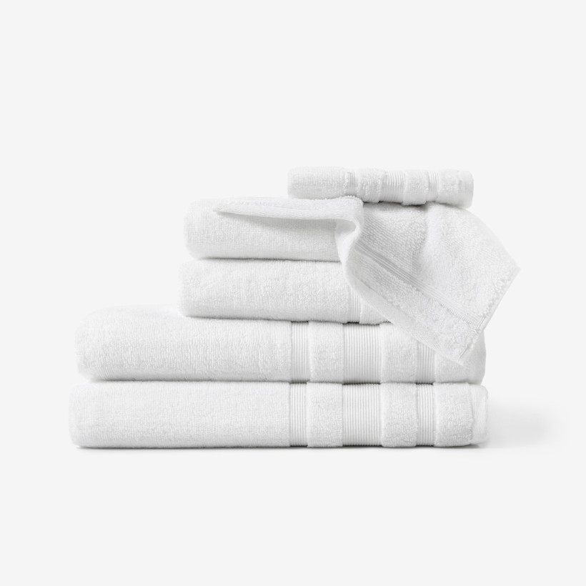 Miękki ręcznik z bawełny organicznej - biały