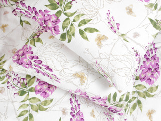 Pościel z kory Deluxe - kwiaty wisterii