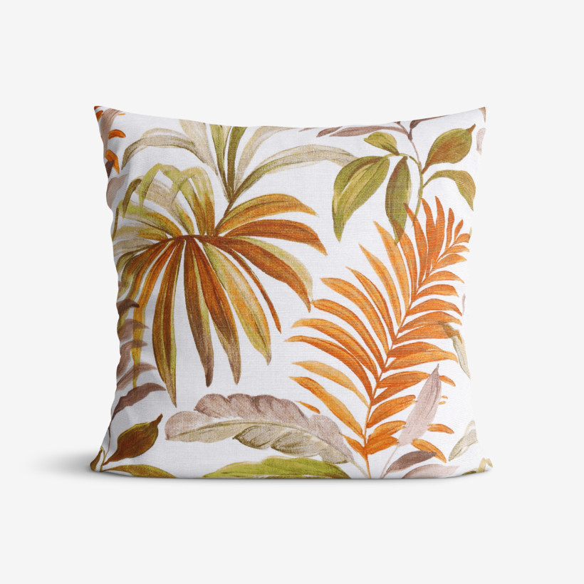 Poszewka na poduszkę dekoracyjna Loneta - kolorowe liście palmowe