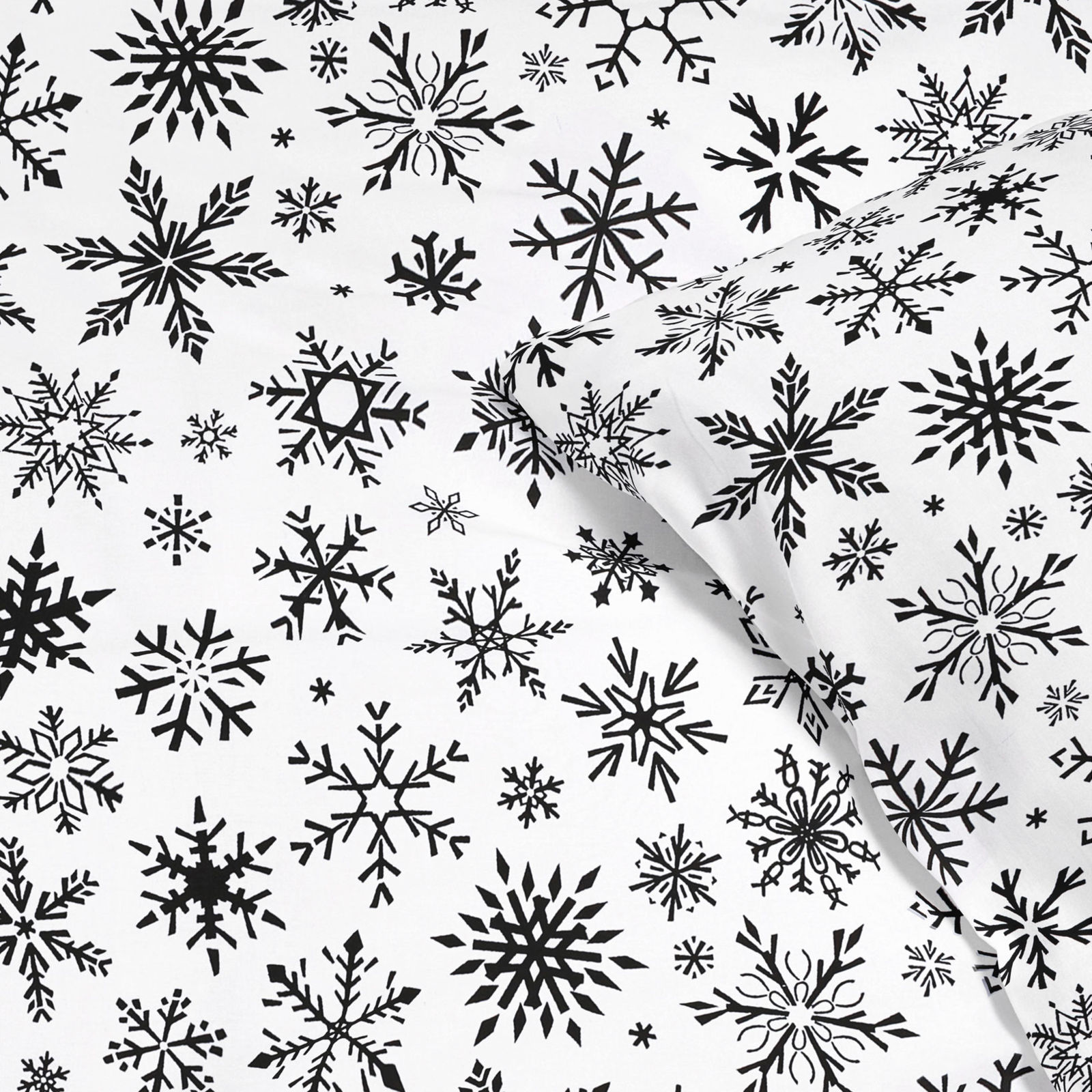 Pościel bawełniana - płatki śniegu