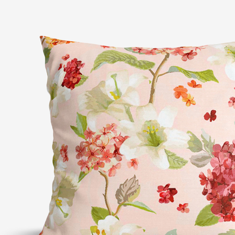 Poszewka na poduszkę dekoracyjna Loneta - wiosenne kwiaty
