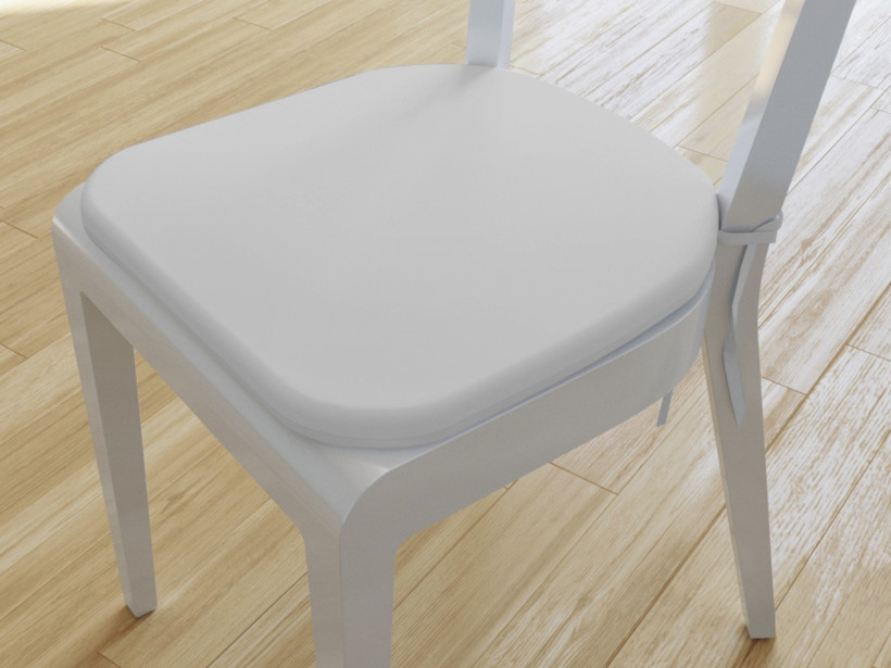 Zaokrąglona poduszka na krzesło 39x37 cm Suzy - jasnoszara