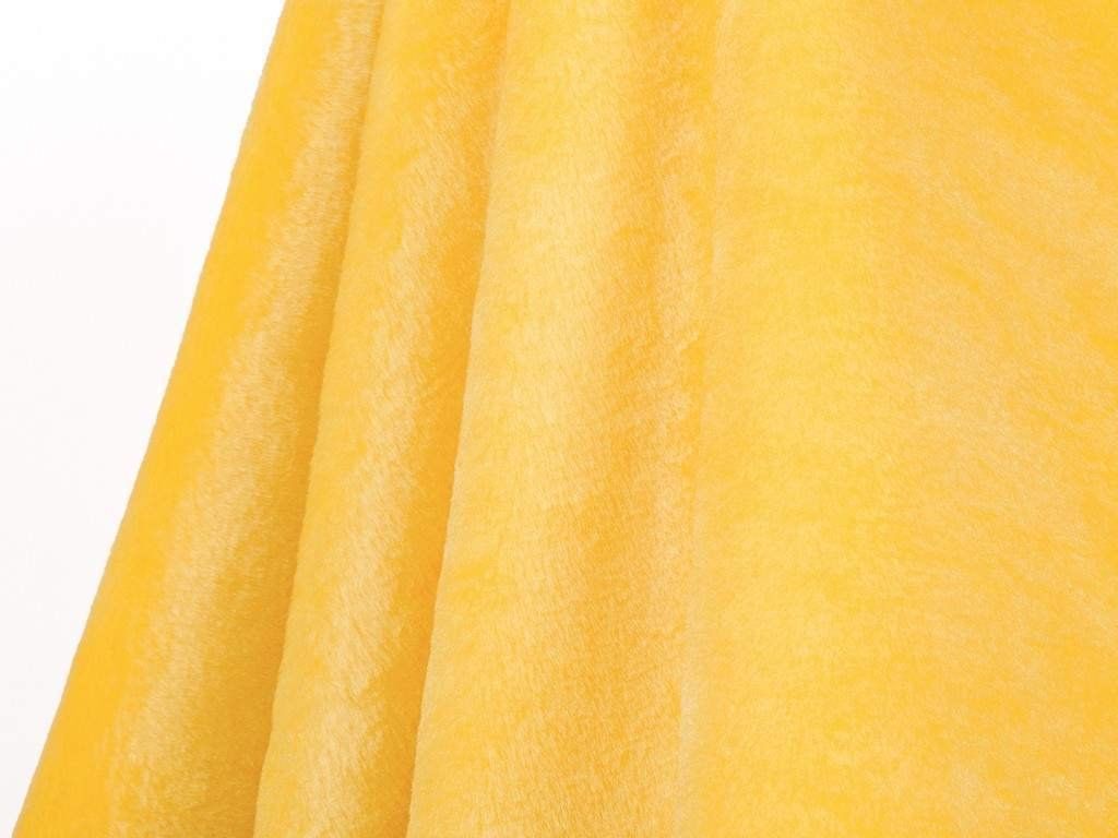 Sztuczne futro o krótkim włosiu na metry - Ilja 273 żółty