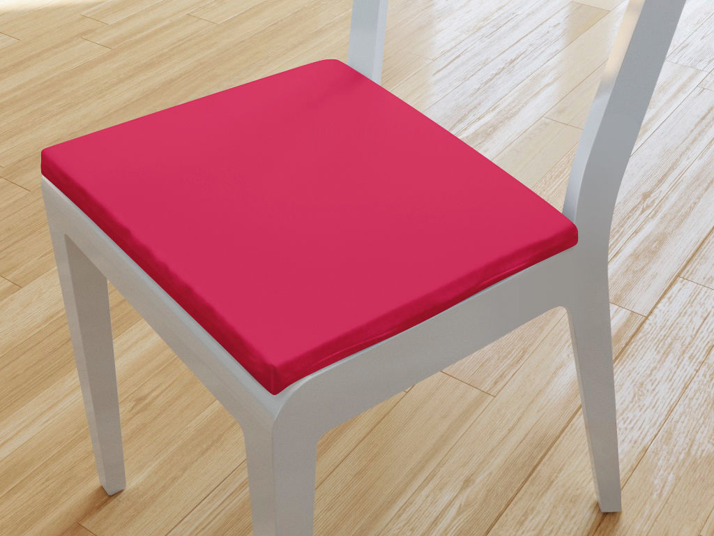 Kwadratowa poduszka na krzesło 38x38 cm Suzy - malinowa