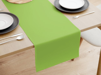 Bieżnik na stół z płótna bawełnianego - zielony