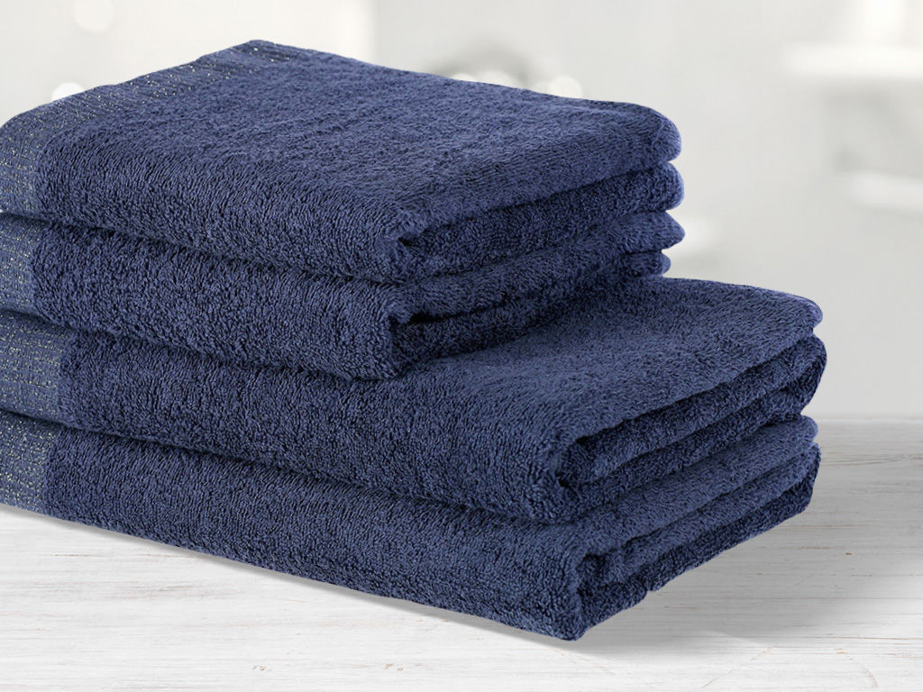 Ręcznik kąpielowy frotte Vita - błękit królewski