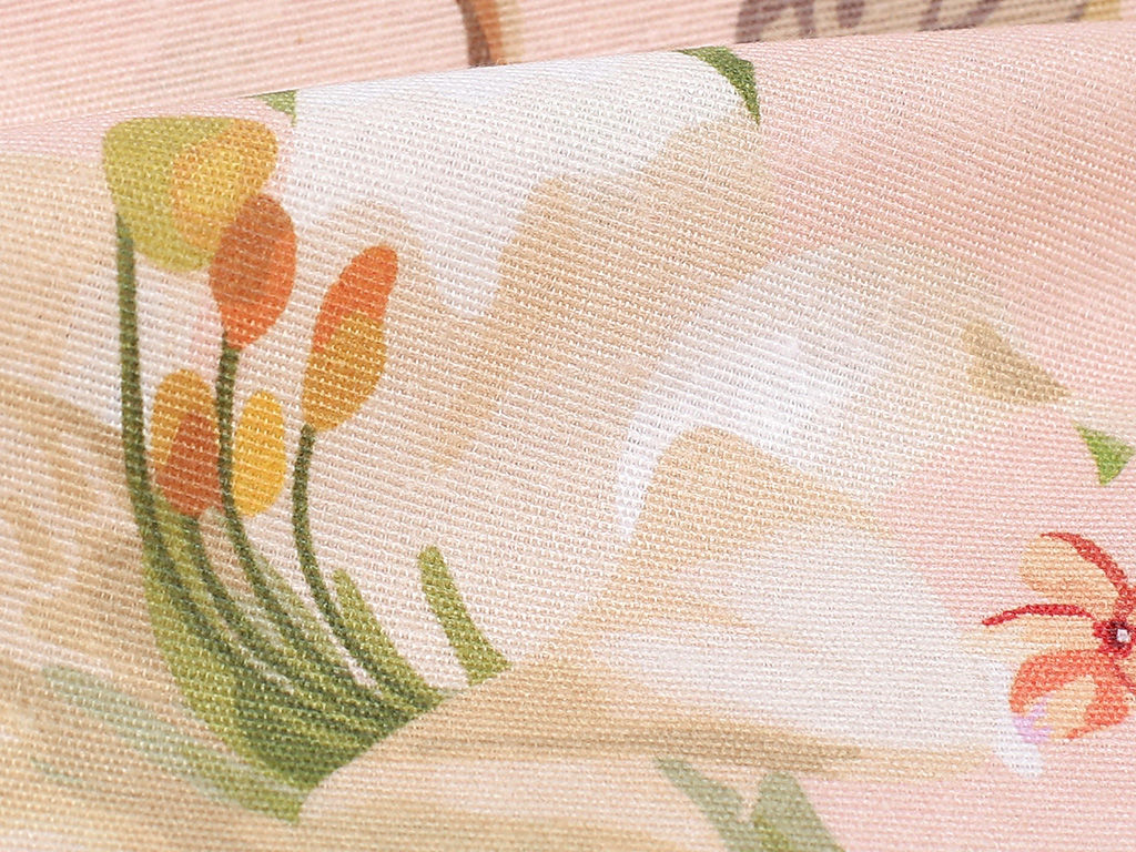Tkanina dekoracyjna Loneta - wiosenne kwiaty