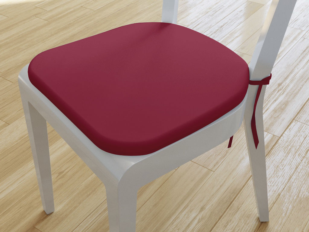Zaokrąglona poduszka na krzesło 39x37 cm Suzy - burgund