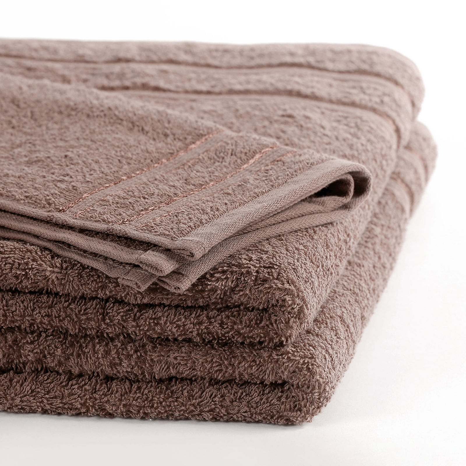 Ręcznik frotte Nela - szaro-brązowy