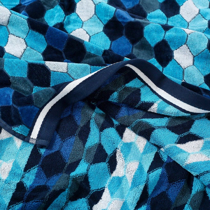 Duży ręcznik plażowy 90x180 cm - kolory morza