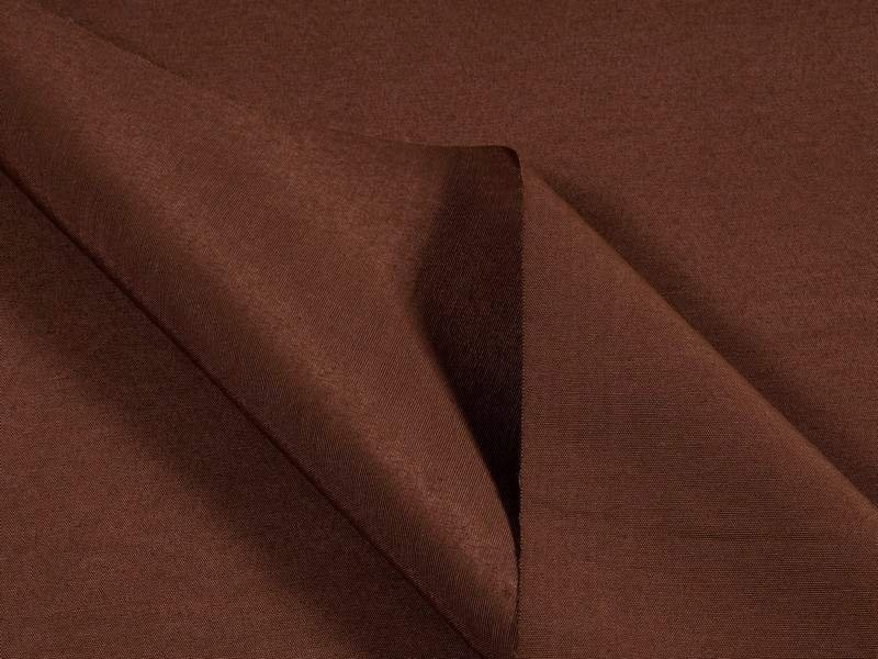 Tkanina dekoracyjna jednokolorowa Loneta - ciemnobrązowa