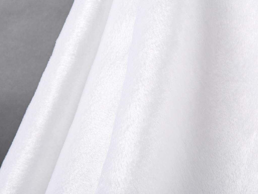 Sztuczne futro o krótkim włosiu na metry - Ilja 114 biały