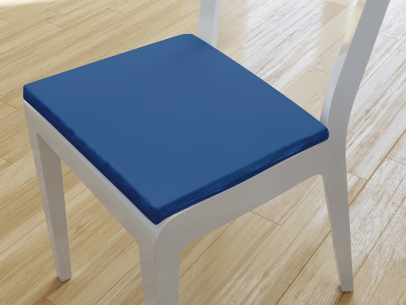 Kwadratowa poduszka na krzesło 38x38 cm Suzy - błękit królewski