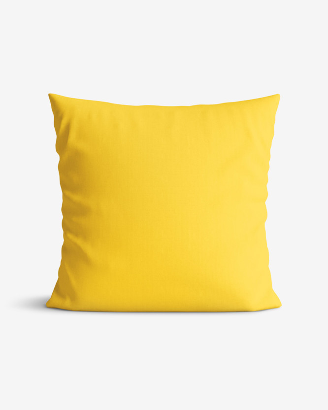 Poszewka na poduszkę bawełniana - żółta