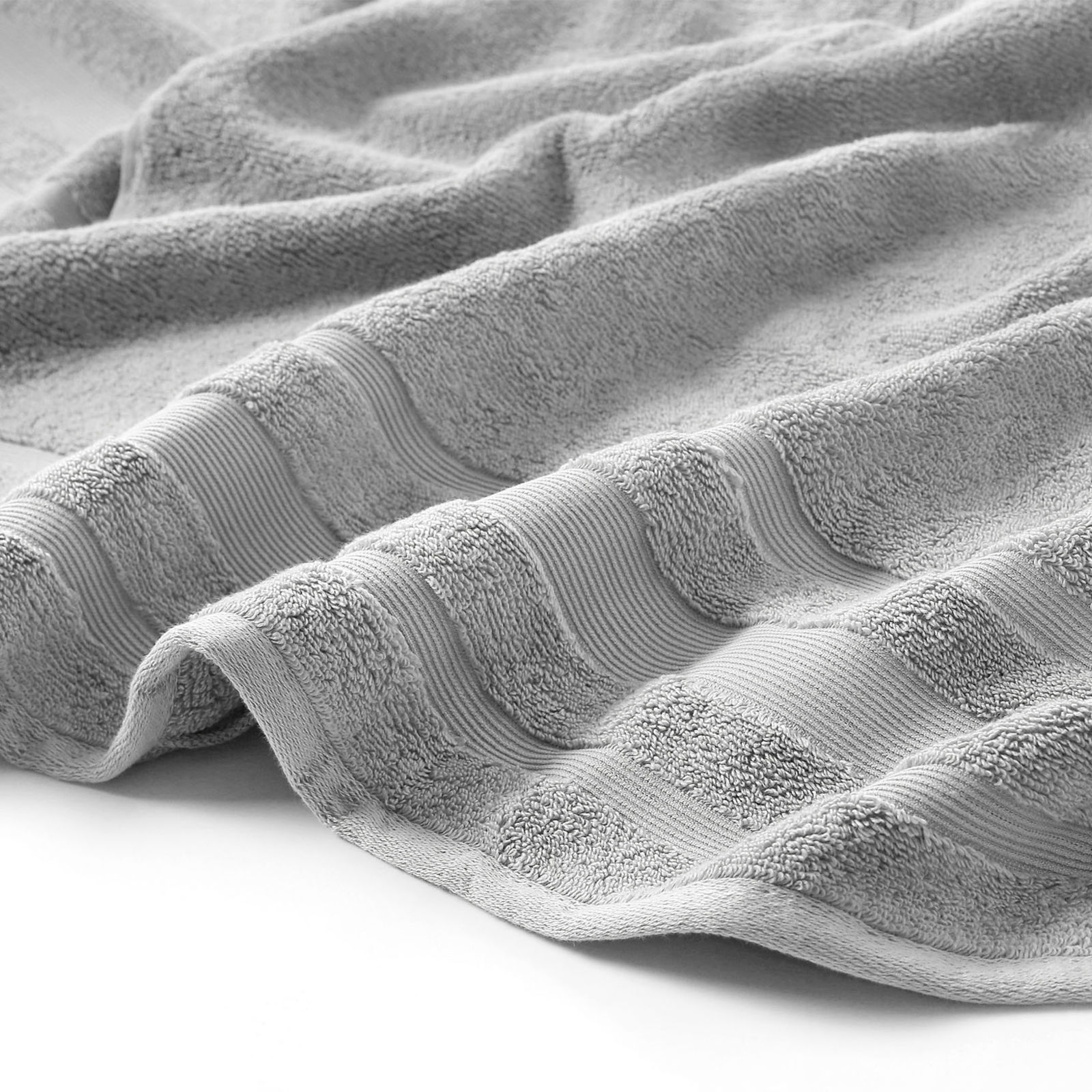 Miękki ręcznik z bawełny organicznej - szary
