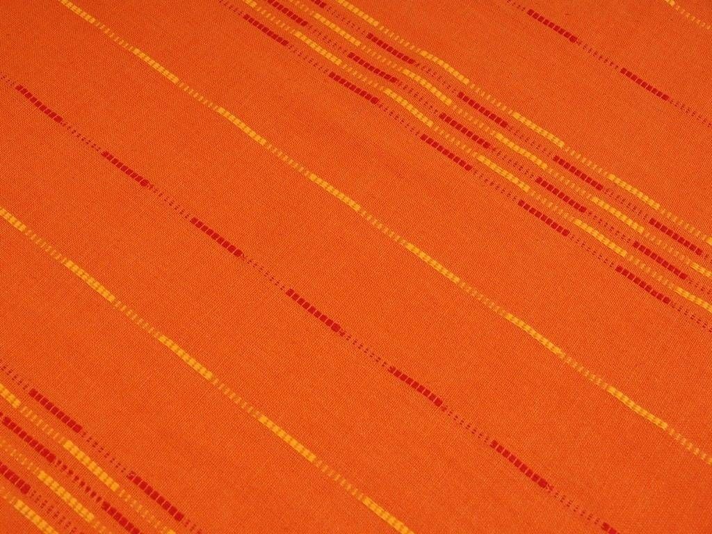 Mocna tkanina bawełniana Kanafas 230 g/m2 - pomarańczowa w paski