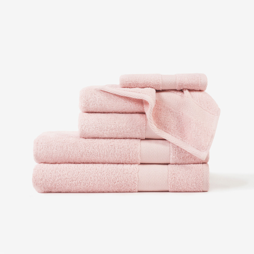 Ręcznik frotte Mali - pastelowy różowy