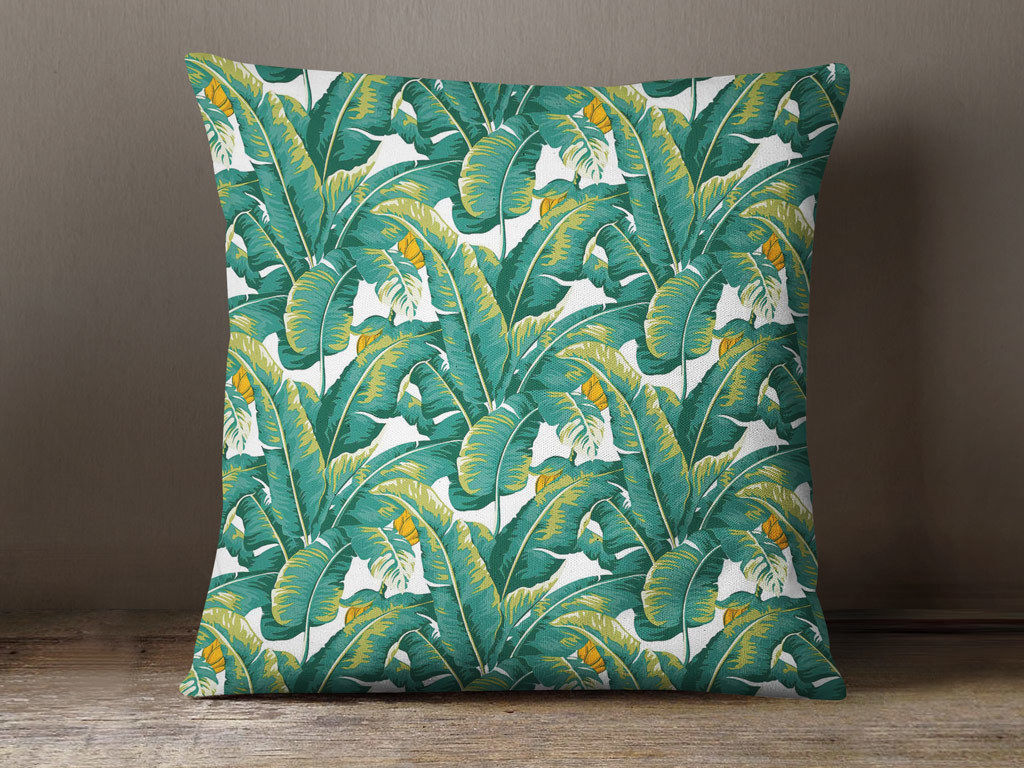 Poszewka na poduszkę dekoracyjna Loneta - tropikalne liście