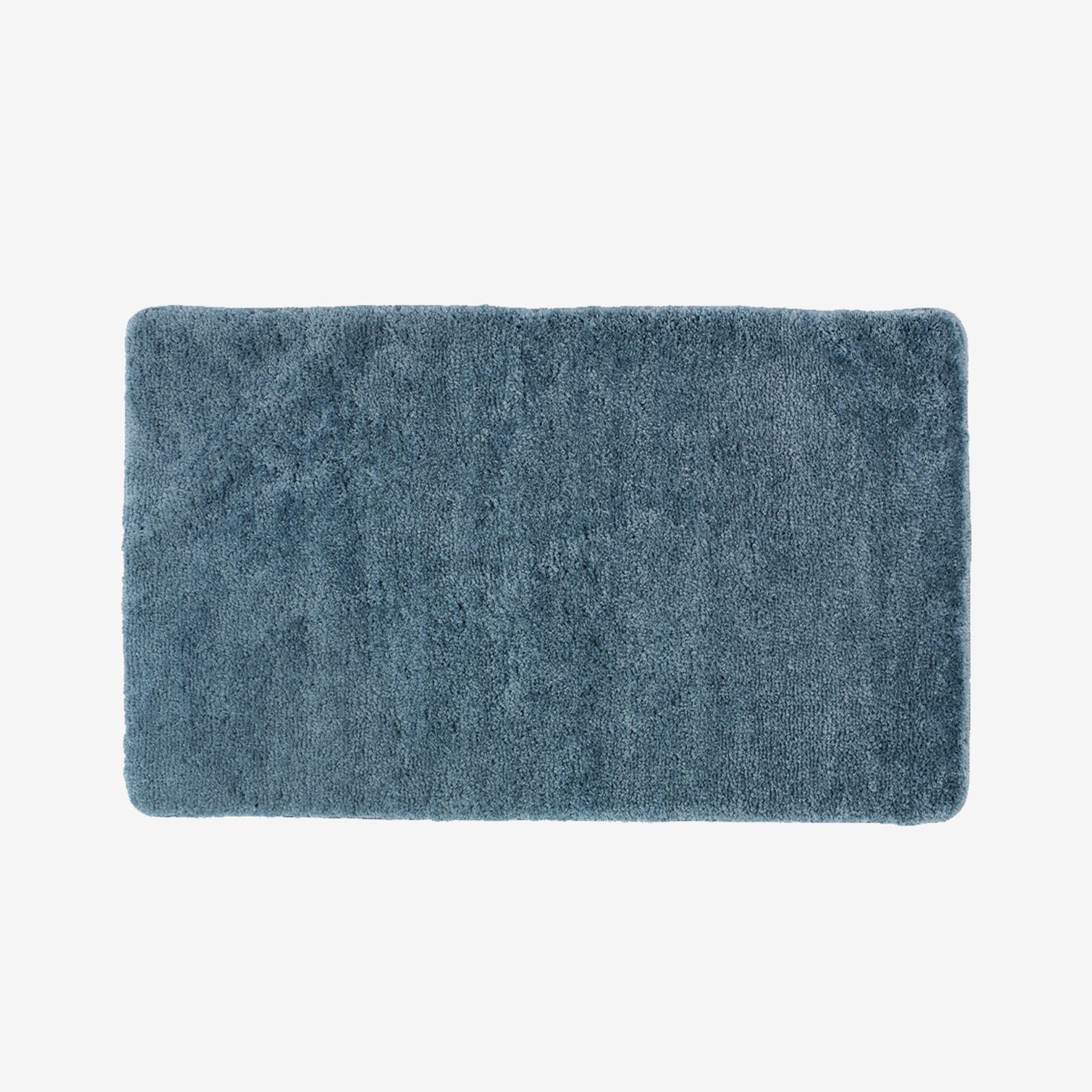 Dywanik łazienkowy z długim włosiem - niebieski 60x100 cm