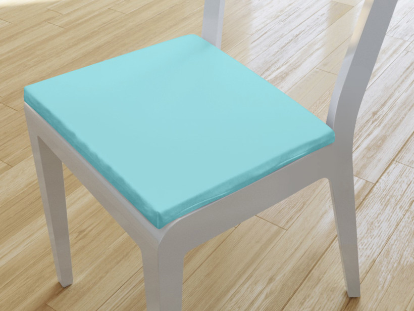 Kwadratowa poduszka na krzesło 38x38 cm Suzy - turkusowa