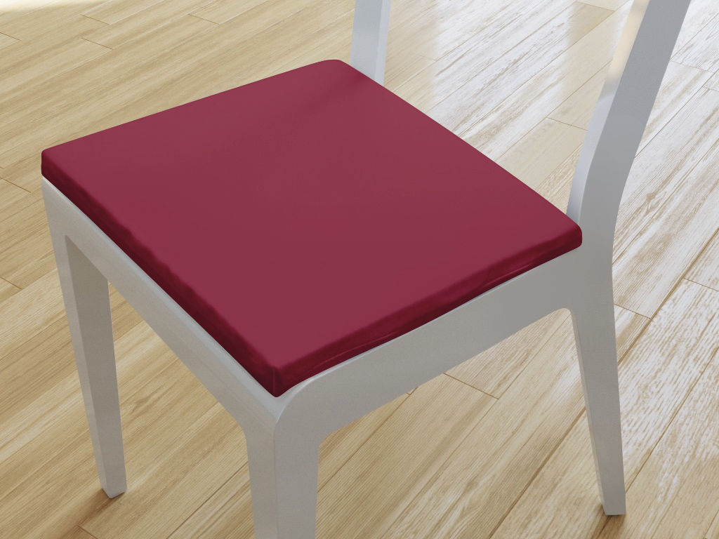 Kwadratowa poduszka na krzesło 38x38 cm Suzy - burgund
