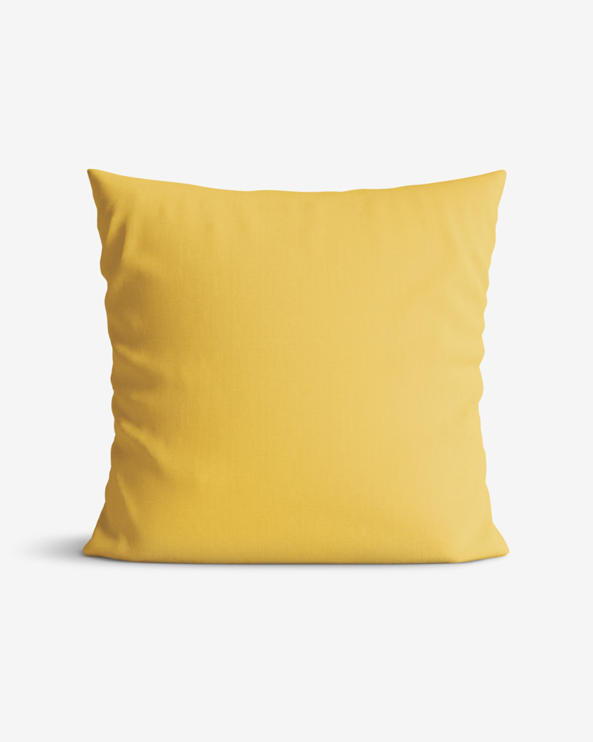Poszewka na poduszkę bawełniana - miodowa żółta