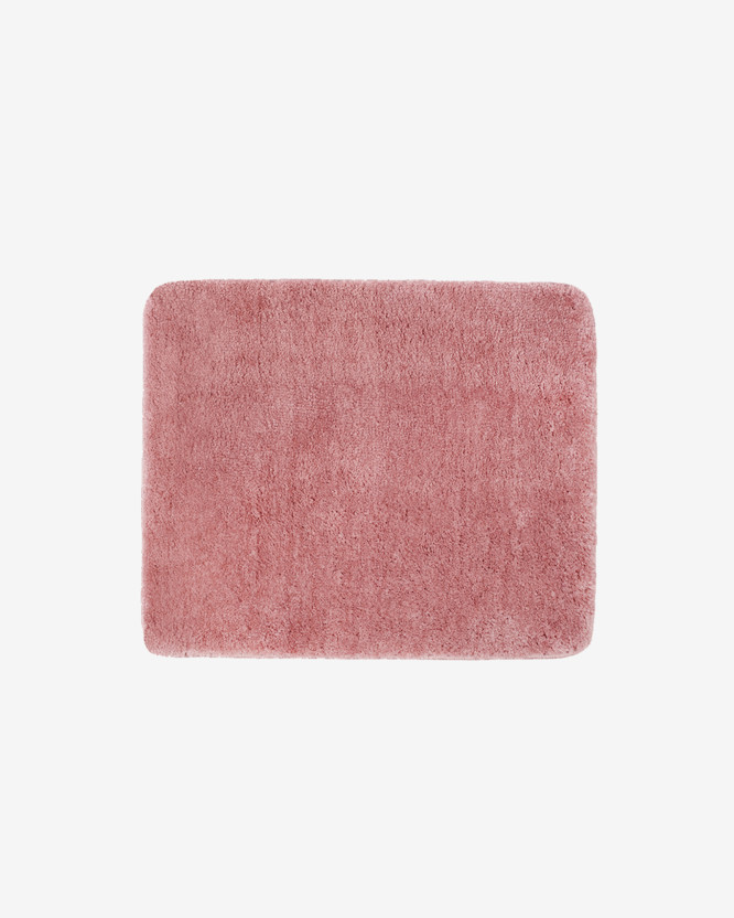 Dywanik łazienkowy z długim włosiem - staro-różowy 50x60 cm