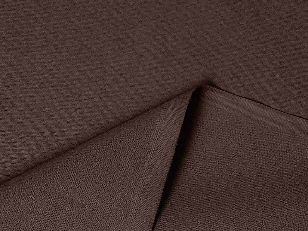Płótno bawełniane jednokolorowe Suzy - ciemnobrązowe