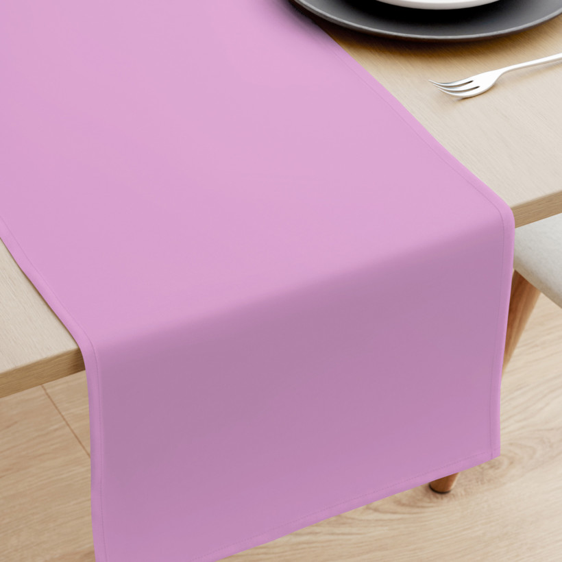 Bieżnik na stół z płótna bawełnianego - liliowy