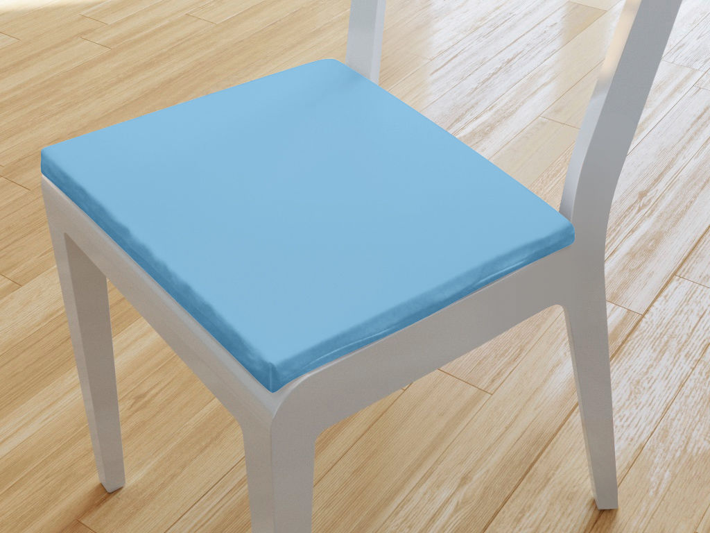 Kwadratowa poduszka na krzesło 38x38 cm Suzy - niebiański błękit