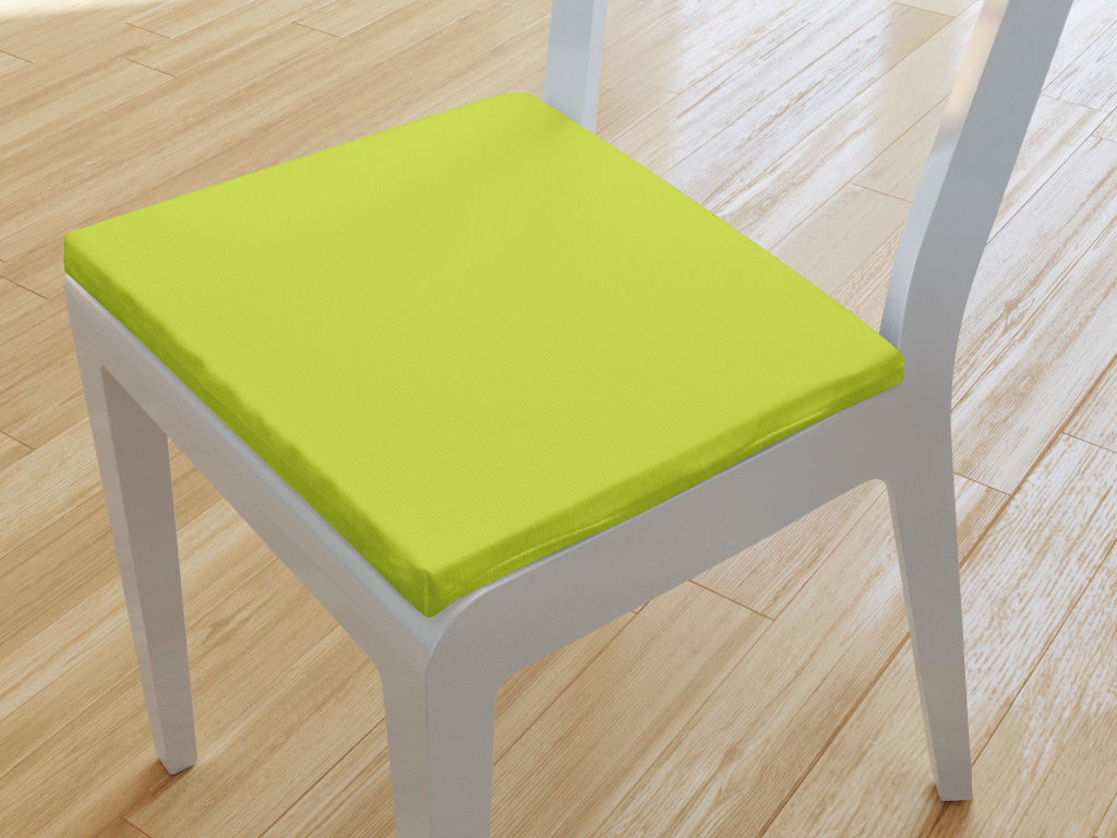 Kwadratowa poduszka na krzesło 38x38 cm Loneta - zielona