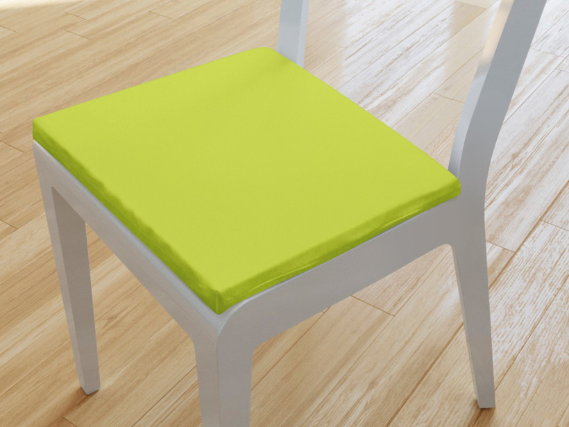 Kwadratowa poduszka na krzesło 38x38 cm Loneta - zielona