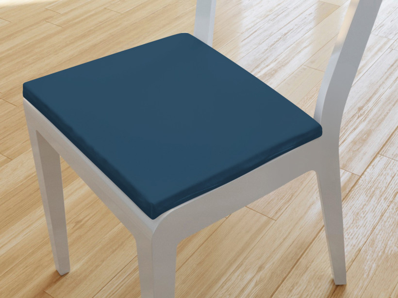 Kwadratowa poduszka na krzesło 38x38 cm Suzy - granatowa
